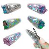LUV HER Licensed Hair Accessories For Girls, 6pc Cute Hair Clips with Favorite Lilo & Stitch Character Charms, Magical Confetti Hair Clips, Ages 3+