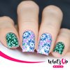 Whats Up Nails - B018 Fields of Flowers Stamping Plate for Nail Art Design
