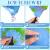 YOTHORN 4 Pcs 16 Inch Inflatable Globe,Blow up World Globe Beach Ball,Inflatable Earth Beach Ball for Beach Playing or Teaching,Party Bags,Summer Pool Party,PVC Material