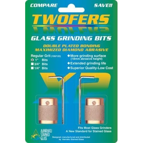 TWOFERS Aanraku Stained Glass Grinder Bits 1 inch