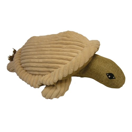 Pet Lou 00993 Natural Critter Dog Chew Toy, 15-Inch Turtle
