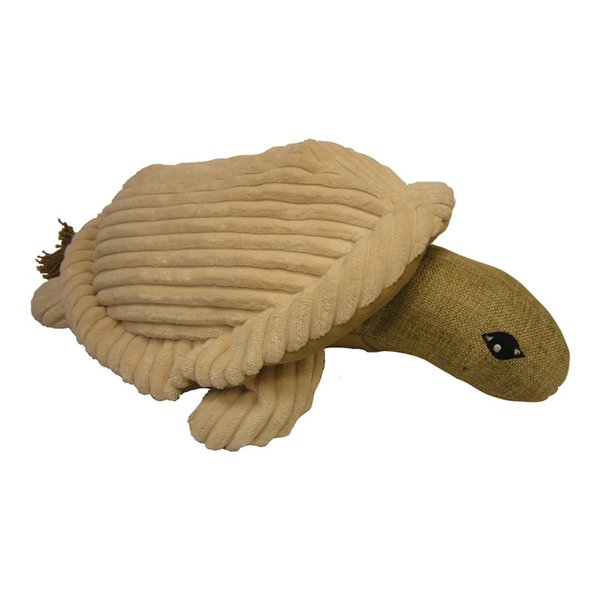 Pet Lou 00993 Natural Critter Dog Chew Toy, 15-Inch Turtle