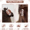 1 Pack Rugby Acetate Hair Claw Clip for Women, Rugby Ball Hair Clips Creative Sport Ball Hair Accessories, American Football Hair Clip for Women Girls, Small Pattern Rugby Hair Claw Clips