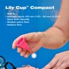 Intimina Lily Cup Compact - Small Menstrual Cup with Flat-fold Compact Design, Disposable Menstrual Cups, Period Cup Reusable (Size B)