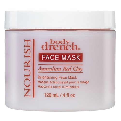 Body Drench Nourish Australian Red Clay Brightening Face Mask, 4 oz