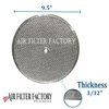 2-Pack Air Filter Factory 9-1/2 Inches Round x 3/32 With Center Hole Range Hood 12-Layer Aluminum Grease Filters