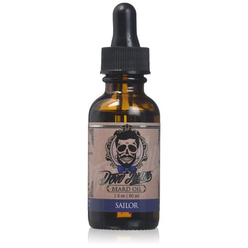 Don Juan Sailor Bay Rum Beard Oil and Conditioner Scented with Tangerine and Clove Oils, 1 Fluid Ounce