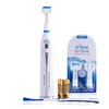 Triple Bristle Sonic GO Travel Toothbrush + Blue Brush Head Replacements 2pk | 3-Sided Toothbrush