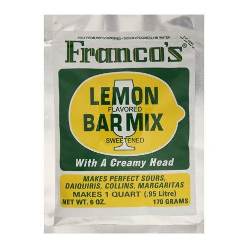 Cocktail Mix Franco's Lemon Bar Mix 6 Oz.single Pouch/ 1 Quart