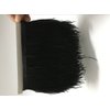 ADAMAI Natural Ostrich Feathers Trims Fringe DIY Dress Sewing Crafts Costumes Decoration Pack of 2 Yards (Black)