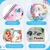 homicozy 3PCS Sticker Paint Books for Kids Ages 4-10,Unicorn Mermaid Animals Designs Paint by Stickers,Sticker by Numbers,Party Birthday Gifts for Girls 4-10,Create 30 Pictures One Stickers at A Time