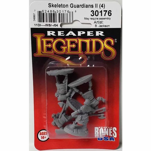REAPER Skeleton Guardians II Miniature Figure 25mm Heroic Scale Bones USA Miniatures