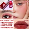 4 Colors Lip Tint Stain Set,Mini Velvet Lip Tint Watery Lip Stain Long Lasting Waterproof Moisturizing Lip & Cheek Tint,Hydrating,Natural Glossy Liquid Lipstick Lip Gloss Kits for Women