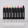 Moon Glow - Blacklight Neon Face Paint Stick / Body Crayon makeup for the Face & Body - Pastel set of 8 colours - Glows brightly under blacklights