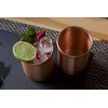 Kosdeg Copper Cocktail Tins Set of 2 12oz - Copper Cups For Drinking - Bean Tin Design - Perfect Copper Mug Bar Set for Tastier Drinks - Metal Tumbler gets Ice Cold In Seconds