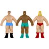 JA-RU Super Stretchy Wrestlers (3 Wrestlers) Classic Retro Squishy Action Figure for Kids & Adults, Boys Toys. Wrestling Strong Man Stretch & Pull Stress Relief Fidget Toy. Party Favors. 4307-3p