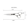 Cricket Logo Gold Series Pro 5.75” Hair Cutting Shear Professional Stylist Barber Haircutting Scissors, Stainless Steel, Convex Edge, Includes a Hair Dryer Gift