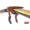 WINGO Classical Flat Guitar Capo for Nylon String Guitars-Rosewood Finish with 5 Picks.
