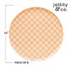 Jollity & Co Check It! Dinner Plates - The Classic Black Paper Plates - Pack of 8 Cake Plates Disposable - Checkered Pattern Party Plates for Baby Showers, Summer Parties, Birthday Decorations
