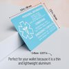 Custom Medical ID Card for Wallet, Aluminum Free Engraving Emergency Contact Card, Personalized Metal Awareness Alert ICE Card for Medic Conditions, Allergies & Identification