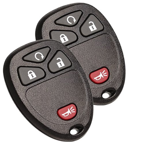 Keyless Entry Remote Start Control Key Fob Replacement Fits Chevy Silverado Avalanche Equinox Express Traverse GMC Yukon Sierra 1500 2500 3500 HD Acadia 2007 2008 2009 2010 2011 2012 2013 OUC60270
