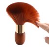 Vtrem Barber Brush Neck Duster Brown Powder Duster Brush Neck Duster Brush for Hair Cutting Brush Black Quality Wooden Handle Hair Brush Upgraded models Quality