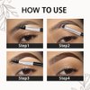 evpct 2Pcs Eye Brow Pomade Blonde Shaping Kit with Dual-ended Brush Eyebrow Styling Gel Makeup Set Long Lasting Waterproof Colored Color Eyebrow Pencil Powder Tinting Kit pintura de cejas, BLONDE