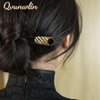 Qvunwlin 2 PCS Wooden Hair Sticks Chopsticks, Bun Hair Sticks Rhinestones Hair Chopsticks Vintage Hair Pin Diy Chinese Hair Accessory for Girl Women