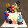 JeVenis Luxury Robot Cake Topper Robot Party Decorations Science Cake Topper For Birthday Party Robot Party Supplies Favors
