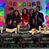 XJLANTTE Glow Neon Party Supplies - Glow in the Dark Happy Birthday Plates and Fluorescent Napkins for Blacklight Neon Party Decorations, Serves 20 Guests (1)