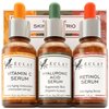 Eclat Skincare 3-Pack Face Serums - Vitamin C, Hyaluronic Acid, Retinol for Anti-Aging, Hydrating Care