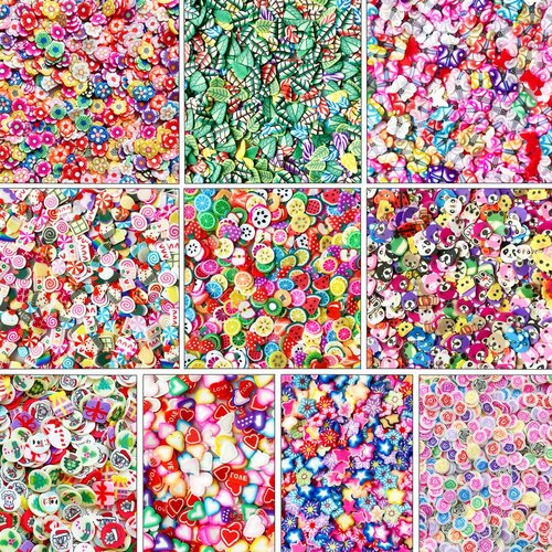 EHOPE Polymer Clay Slices Nail Art Slices Fruits Slices Polyme Slices DIY Fruit Nail Art Supplies Making Kit Decoration Arts Crafts for Nail Art and Cellphone Decorations（10000 PCS）