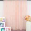 DUOBAO Chiffon Backdrop Curtain 10FTx10FT Peach Shower Curtain Chiffon Backdrop for Wedding Sheer Chiffon Backdrop Curtains 2 Panels 59"x120" Chiffon Fabric Drape for Wedding Party