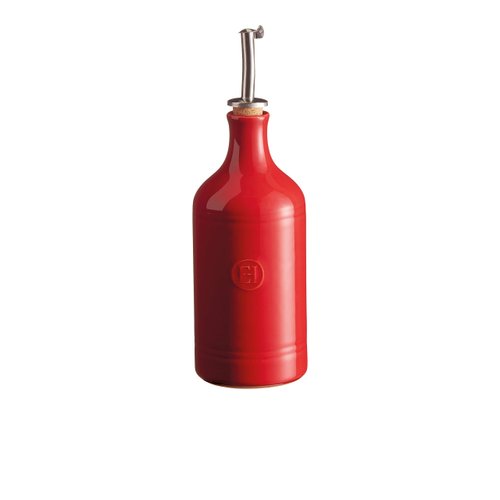 Emile Henry Made In France Oil Bottle/Oil Cruet, Burgundy Red