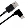chenyang USB 2.0 to USB C 90 Degree Right Angled Extension Data Cable for Tablet Mobile Phone 0.2M