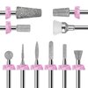 Makartt Nail Drill Bits:10Pcs Dimond Sanding Bit Sets for Nail Drill E-File,Upgraded Cuticle Cleaner Nail Bit Kit Tool Bits for Acrylic Nail Art Tools Nails Manicure Nail Prep,Nail Salon Home DIY Use
