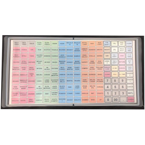 SAM4S ER-5200M, SPS-520FT, SPS-530FT, SER-7000, SAP-530FT / Flat Keyboard Cover Silicone Cash Register Protective Wet Cover Overlay Wet Cover ER5200M