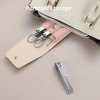Nail Clipper Set Gifts for Women, 6 Pcs Case Fingernail Clipper Christmas Stocking Stuffers for Adults (Pink)