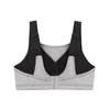 Full Figure Plus Size Custom Control Sports Bra Wirefree #1166 Black/Grey