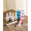 Gelish MINI Complete Basix Gel Nail Polish Prep Essentials Starter Kit with Foundation, pH Bond, Top It Off, Nourish, Artificial Nail Remover & Cleanser