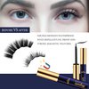 Menaka Magnetic Eyelashes Magnetic Lashes with Eyeliner,Magnetic Lashes Natural Looking,10 Pairs Reusable Magnetic Eyelashes kit,False Eyelashes,Cruel