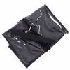 YANTAISIYU Hair Extensions Storage Bag with Hanger Hair Extension Holder Wig Storage Bag Wig Bag (Black)