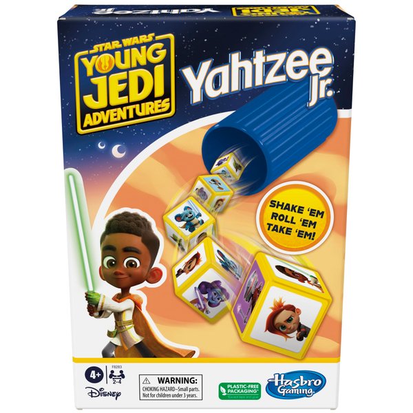 Hasbro Gaming Yahtzee Jr. Star War: Young Jedi Adventures Edition Board Game for Kids | Ages 4+ | 2-4 Players | Counting and Matching Games for Preschoolers