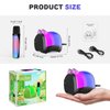 KidsFaves Cat Mini Karaoke Machine for Kids,with Wireless Microphone,Portable Bluetooth Speaker with LED Lights, Christmas Kids Toys Gifts for Girls 3-12 Year Old Party Home KTV