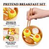 Chinese Breakfast Pretend Play Food Sets for Kids Kitchen 2 Sets Chinese Breakfast Mini Food Play Set Children Pretend Play Toy for Children Family Dollhouse Furniture