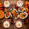 50Pcs 9" Thanksgiving Fall Themed Paper Plates Autumn Celebrate Party Tableware Orange Leaves Disposable Dessert Paper Plates Set Thanksgiving Fall Theme Paper Plates Festival Party Supplies
