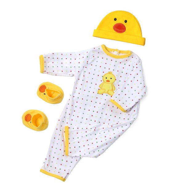 COSYOVE Reborn Baby Dolls Clothes Yellow Duck Outfit Accessories fit 20-22 Inch Reborn Doll Newborn Girl&Boy