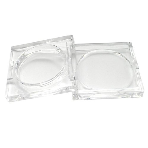 4 Pcs Transparent Empty Powder Case Refillable Cosmetic Container Jar for Makeup Shading Powder Blush Eyeshadow, 4.5g