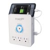 Panamax P360 Dock 6-Outlet Wall Tap/Charging Station, White, 6.8" x 2.9" x 5"