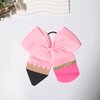 2Pcs Back to School Hair Bow Ties Pink Pencil Hair Ties Big Cute Scrunchies Teen College Elastic Ponytail Holder Cheer Sports Hair Bows for First Day of School Great Holiday Gifts for Students Girls